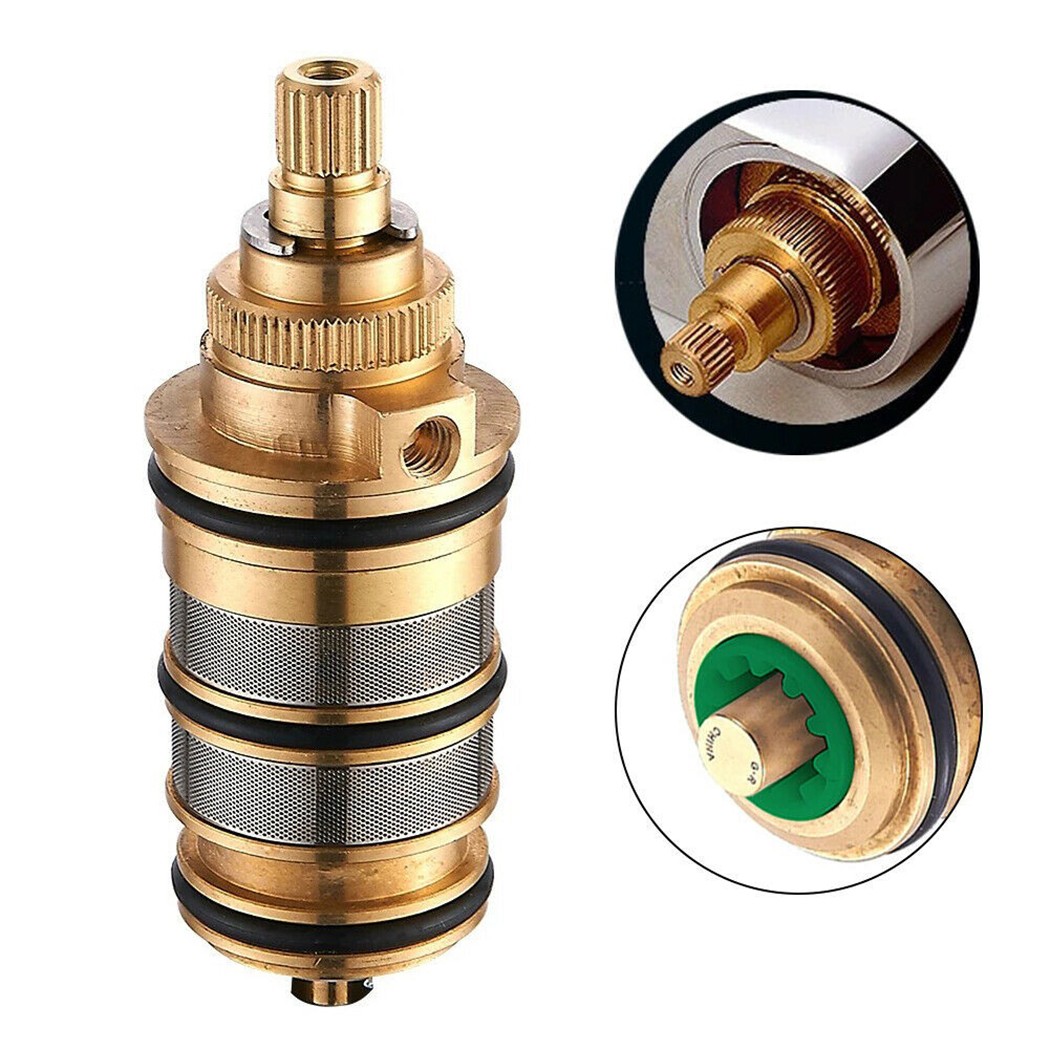 Shower Valve Cartridge - Pirinç Yedek Termostatik Kartuş Duş Bataryası