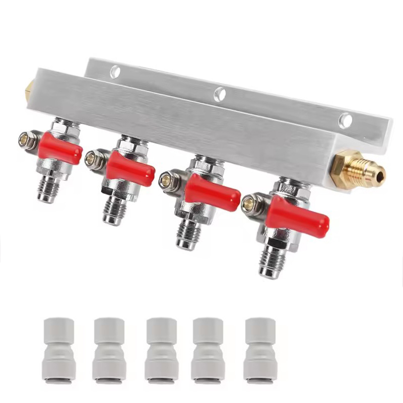 Push Fit Connector - IMAICTUU 4 Yollu Gaz Manifoldu Co2