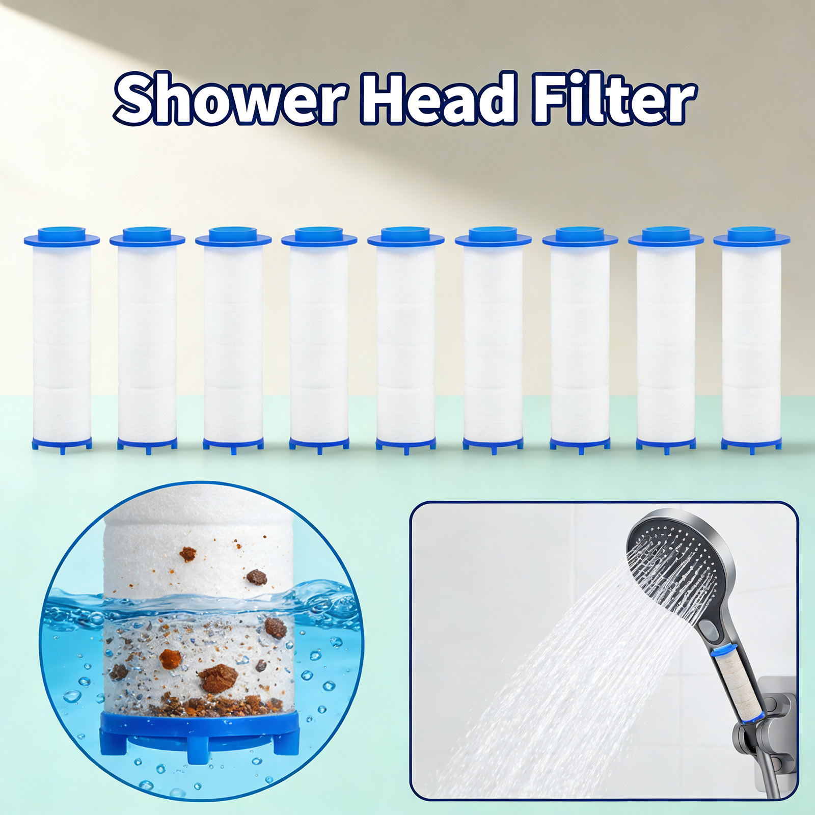 Shower Valve Cartridge - 20 adet yedek duş filtresi kartuşu