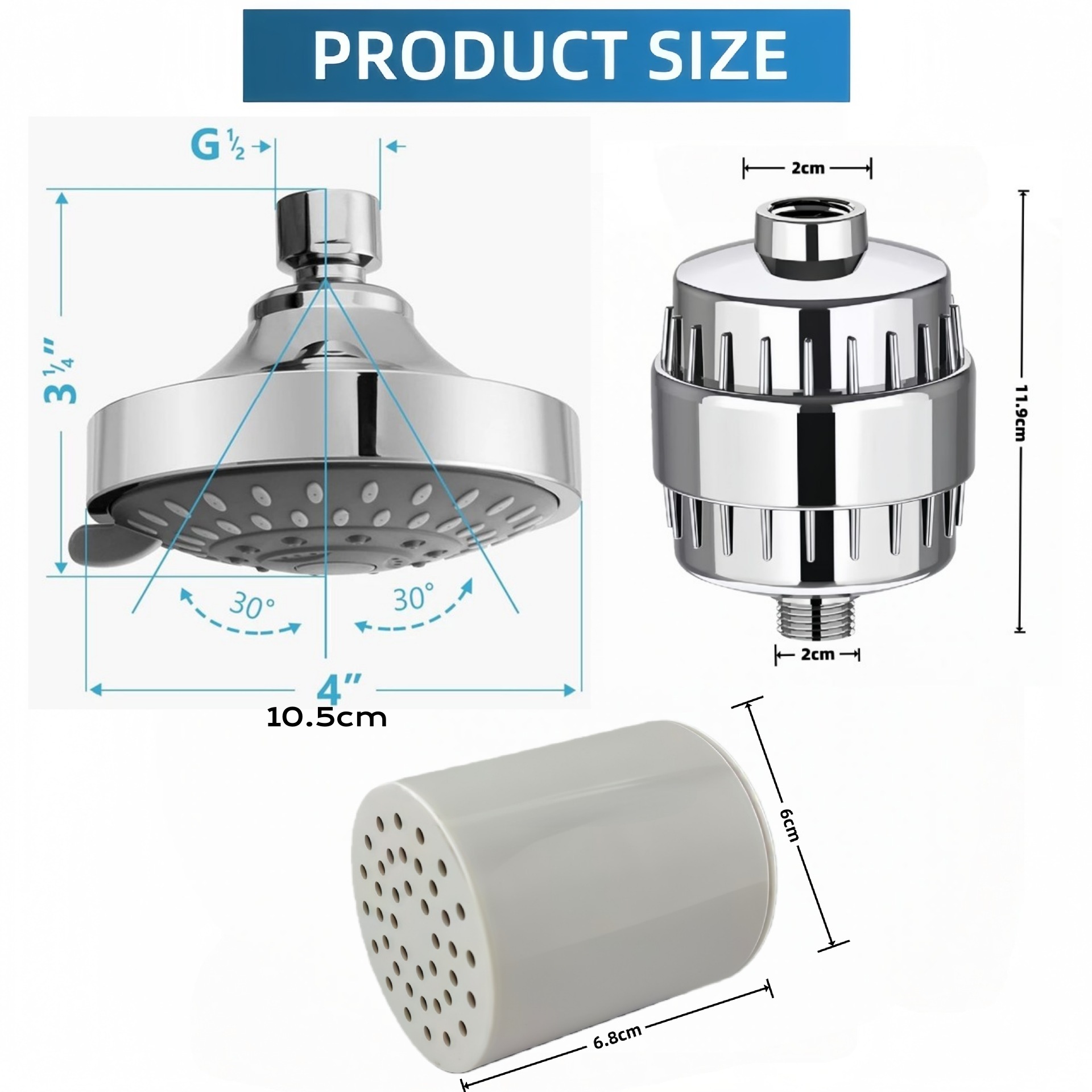15/20/25/30 Katmanlı Filtre Aş - Shower Valve Cartridge incelemesi ve fiyatı