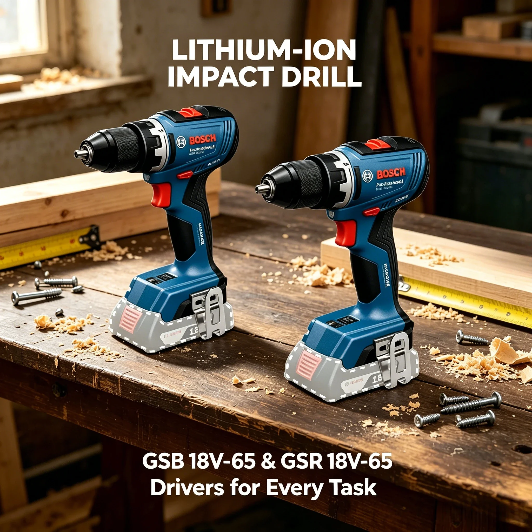 Kompakt Bosch GSR 18V-65,GSB 1 - Bosch Drill Gsb 18V incelemesi ve fiyatı
