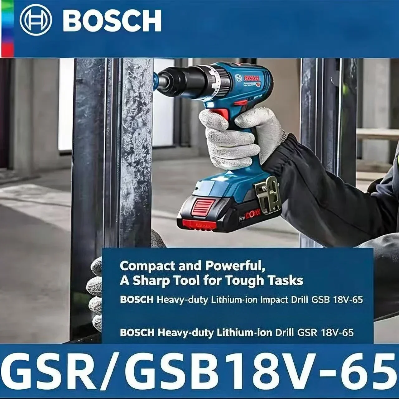 Kompakt Bosch GSR 18V-65,GSB 1 - Bosch Drill Gsb 18V incelemesi ve fiyatı