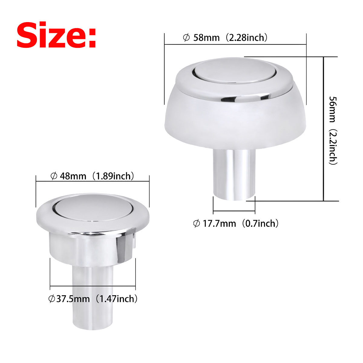 1 adet/2 adet 48mm tuvalet tek - Toilet Fill Valve incelemesi ve fiyatı
