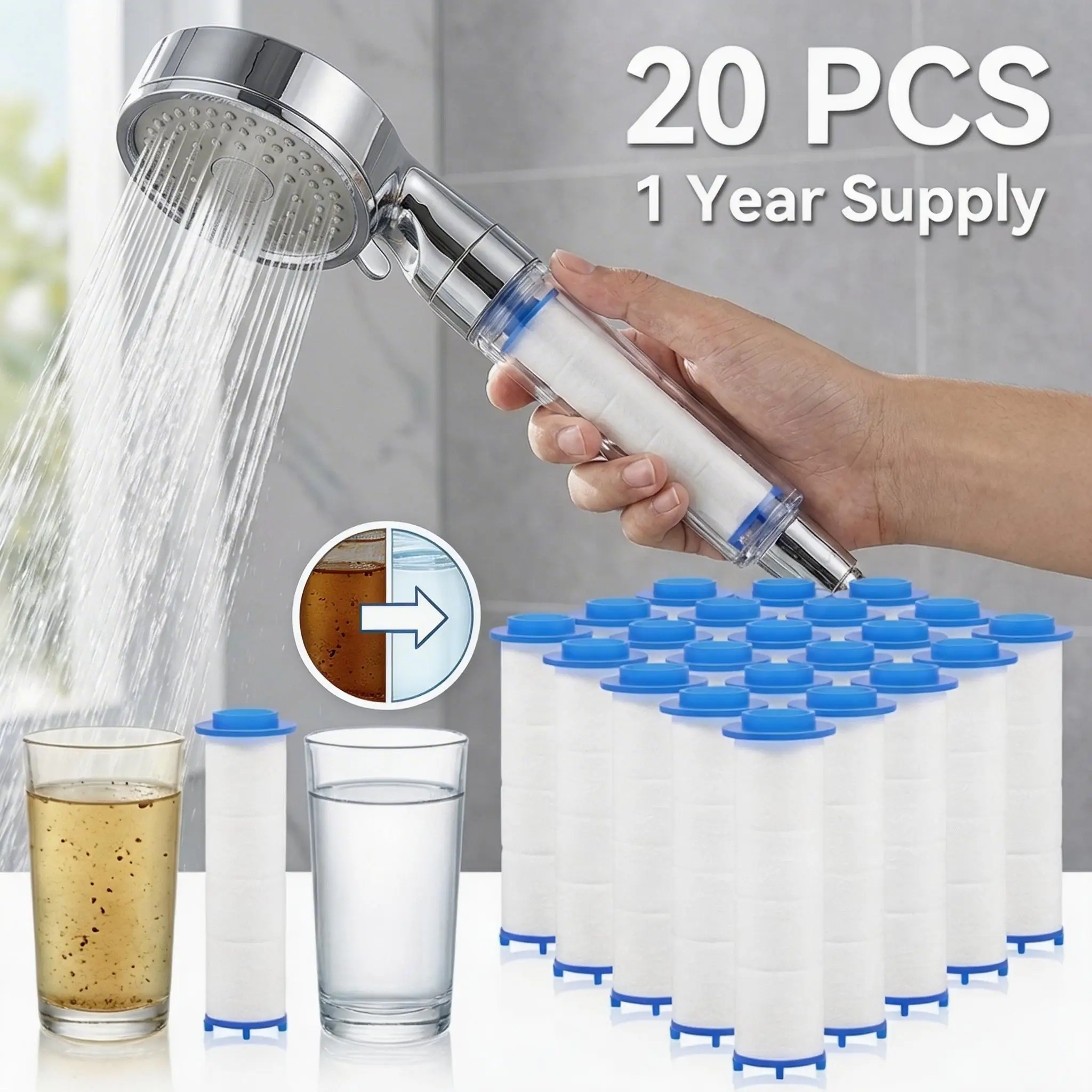 20 Adet Duş Başlığı Filtresi P - Shower Valve Cartridge incelemesi ve fiyatı
